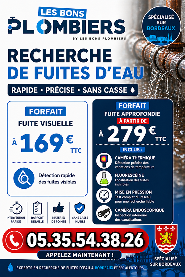 Recherche de Fuite Pessac